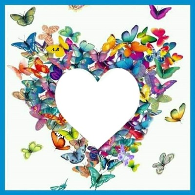 Cc Corazón de mariposas Fotomontage