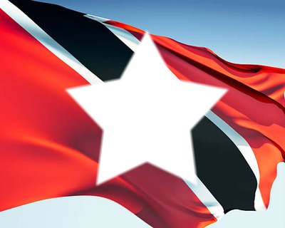 Trinidad & Tobago flag Фотомонтаж
