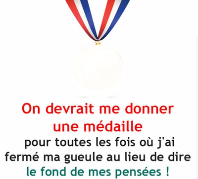 médaille Fotomontasje