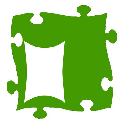 puzzle vert Photo frame effect