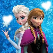 Anna et Elsa Photo frame effect