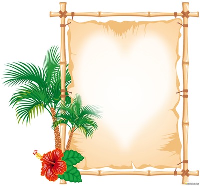 coconut frame Fotomontage