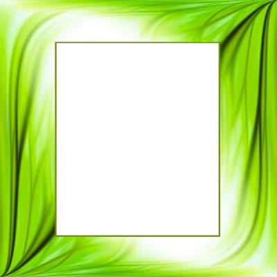 marco verde. Fotomontaggio