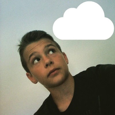 moi et le nuage Fotomontage