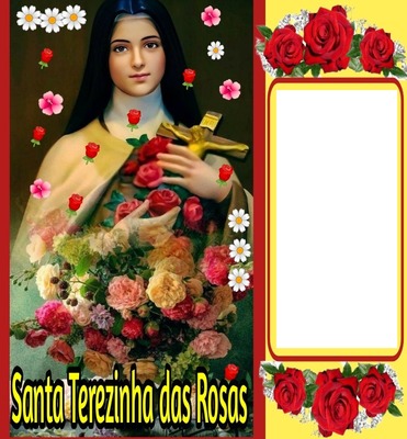 Santa Tereza das rosas mimosdececinha Fotomontáž