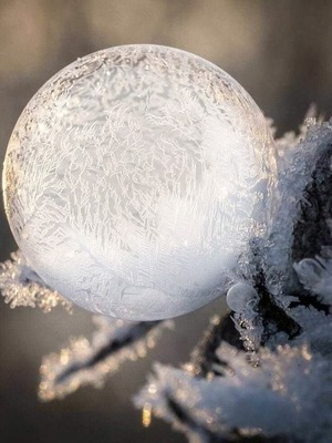 ice ball Photo frame effect