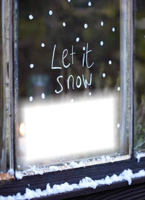 let it snow Montaje fotografico