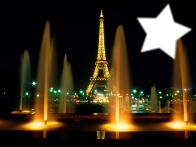 Paris la Nuit Photomontage