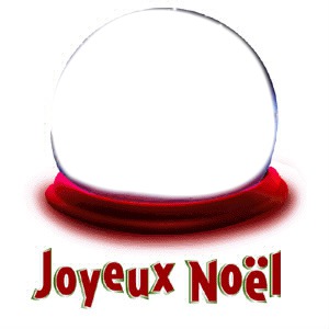 Boule joyeux noël フォトモンタージュ
