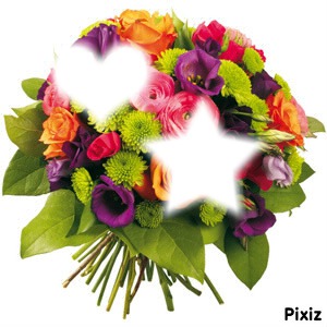 Bouquet de fleur Photomontage