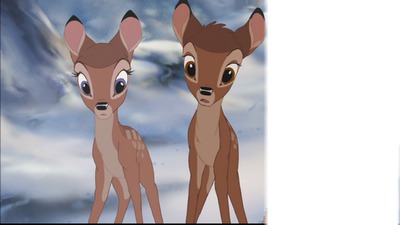 1 photo bambi フォトモンタージュ