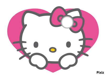 hello kitty coeur Фотомонтаж