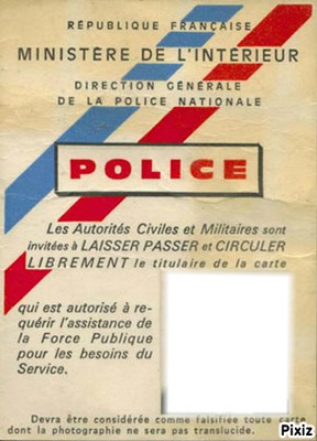 police Fotomontāža