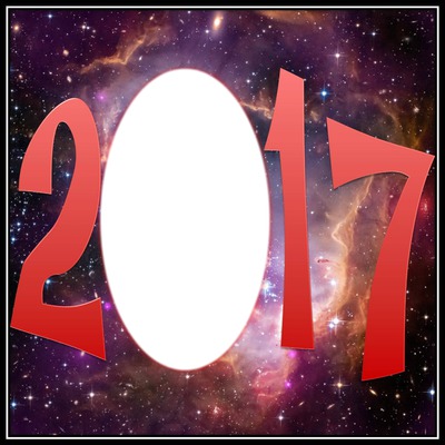 Bonne année 2017 Photo frame effect