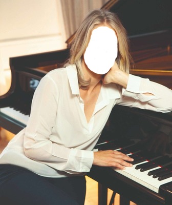 pianiste femme Montaje fotografico