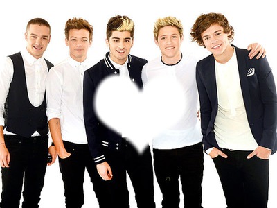One Direction Black And With Fotomontaža