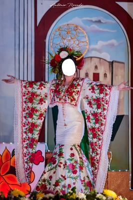 traje tipico yucatan Photomontage