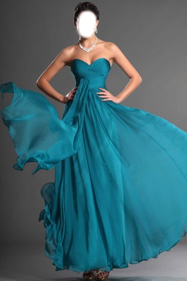 robe bleu Fotomontáž