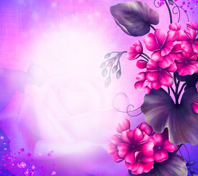Monalisa - Blumen Fotomontage