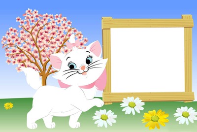 Cat Marie Photo frame effect