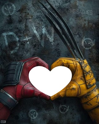 Amor Deadpool Montaje fotografico