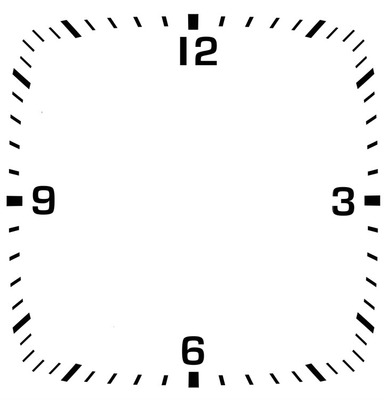 horloge carree