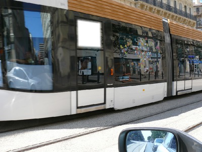 Tramway de Marseille Photo frame effect