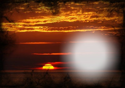 sunset Photo frame effect