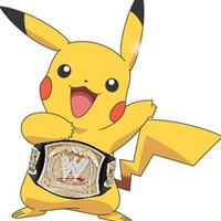 Pikachue WWE Montaje fotografico