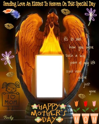 MOTHER'S DAY IN HEAVEN Photo frame effect