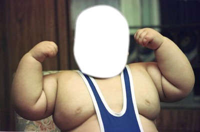garcon obese 1photo Montaje fotografico
