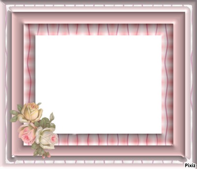 rosa florido Photo frame effect