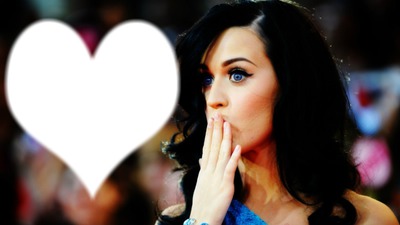 katy perry kiss Photo frame effect