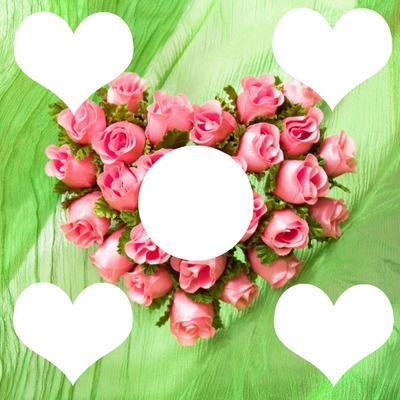 Corazon-de-rosas Fotomontagem