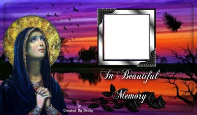 IN BEAUTIFUL MEMORY Photo frame effect