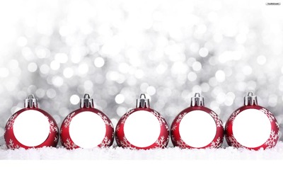 Boules de Noël Фотомонтажа