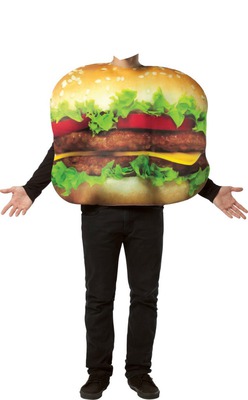 hamburger man Fotomontasje