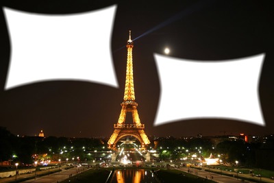 Noche en París Photo frame effect
