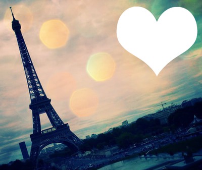 Love In Paris Фотомонтаж