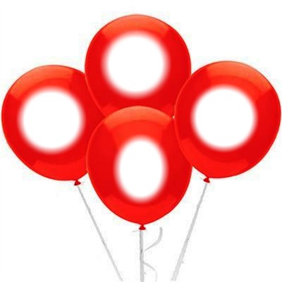 balões de aniversário Fotomontāža