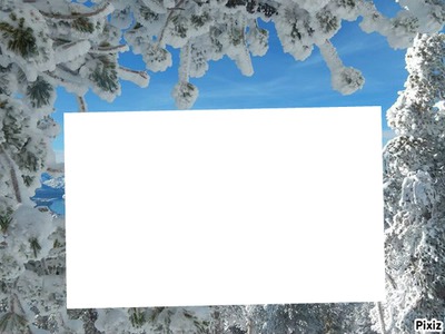 paysage neige Fotomontaggio