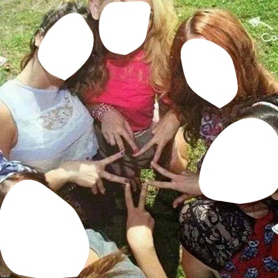 Violetta, Ludmil, Camila, Francesca e Lara Photo frame effect