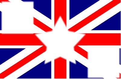 English Flag Photomontage