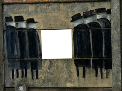 silhouettes noires -une photo Fotomontage