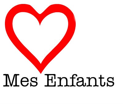 I love mes enfants 2 photos Fotomontaż