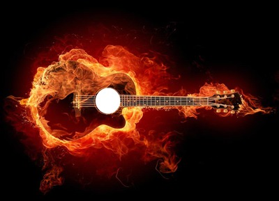 Guitarra Photo frame effect