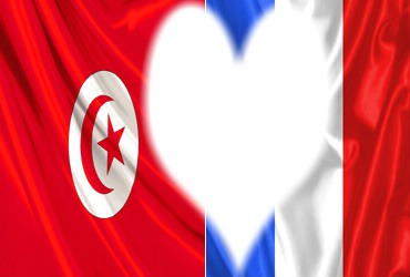 france tunisie Fotomontagem