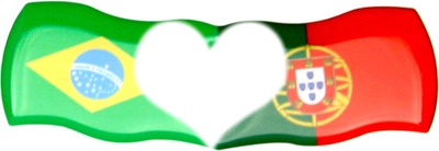 drapeau brésil portugal フォトモンタージュ
