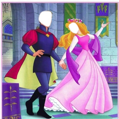 Princess and Prince's face Photo frame effect