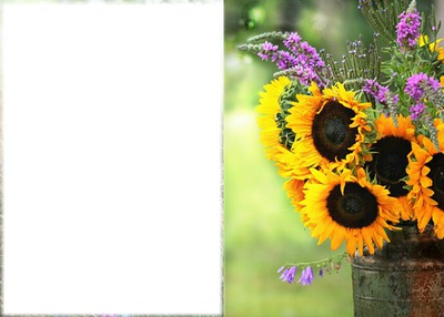 bouquet soleil** Fotomontaggio